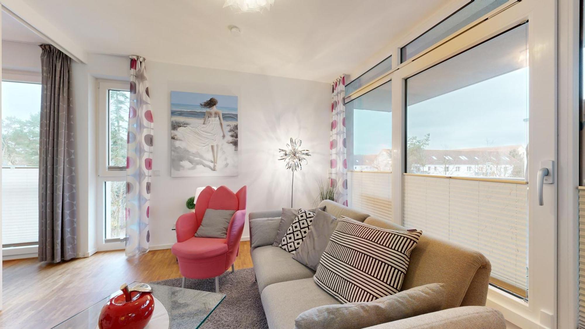 Duenenresort In Binz, Strandnahe Und Moderne Fewos Mit Balkon, Teilweise Mit Meerblick, 外观 照片
