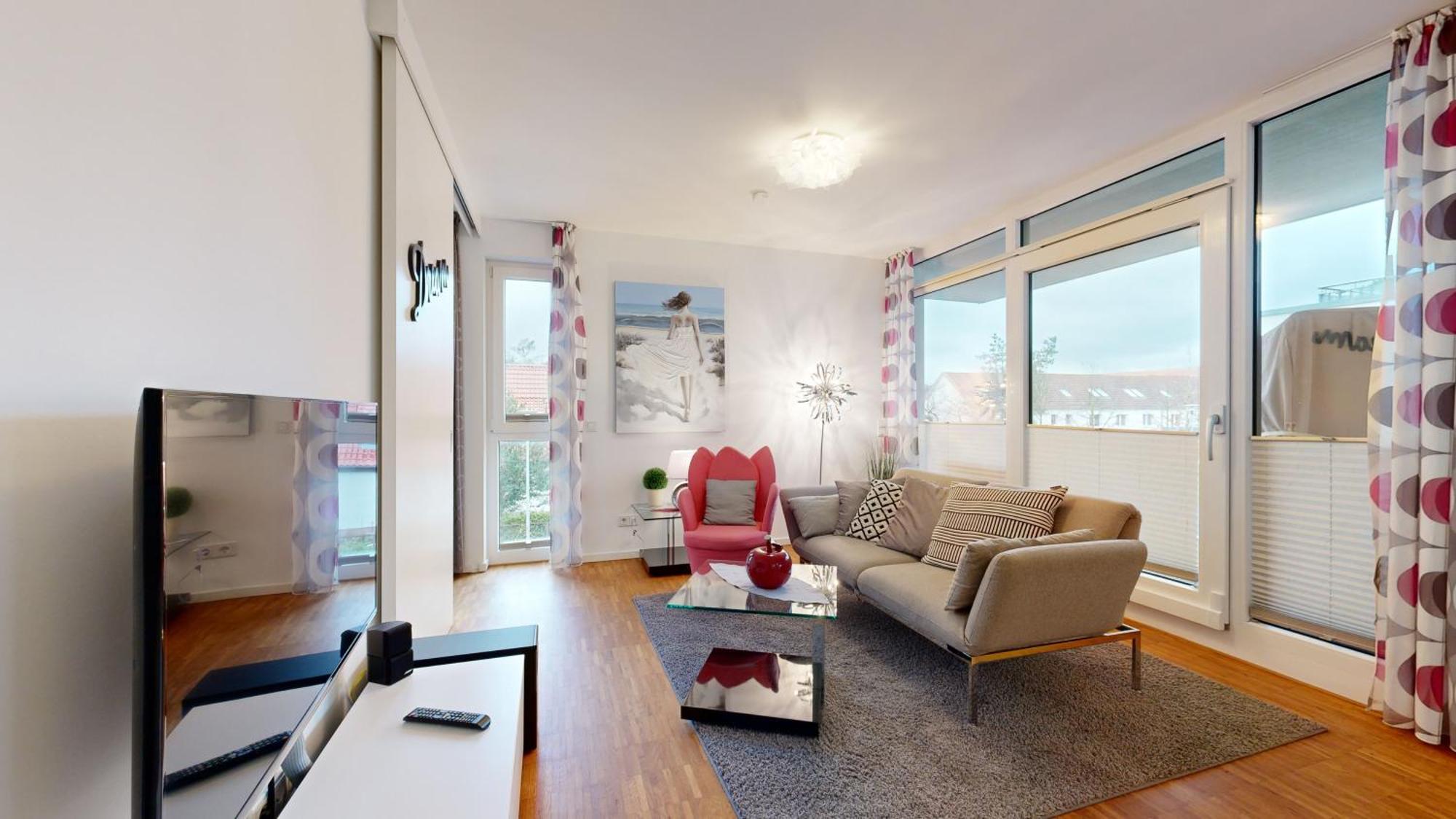 Duenenresort In Binz, Strandnahe Und Moderne Fewos Mit Balkon, Teilweise Mit Meerblick, 外观 照片